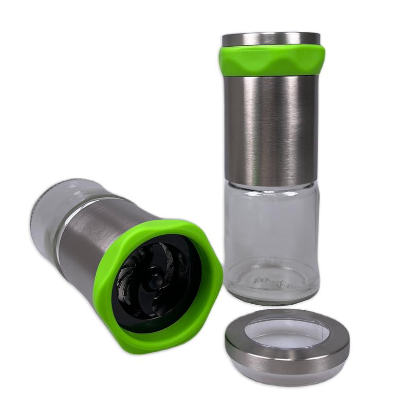 Chilimühle | Glas Edelstahl | Zylinderform